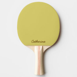 Gentle Warm Yellow Ping Pong Paddle Tischtennis Schläger