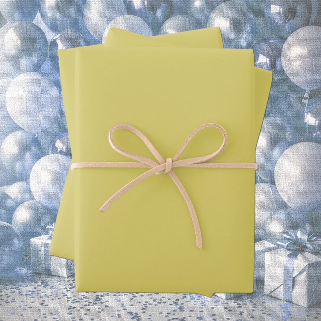 Gentle Warm Yellow Wrapping Paper Sheets Geschenkpapier Set (Von Creator hochgeladen)