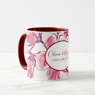 Gentle Watercolor Blume Tasse
