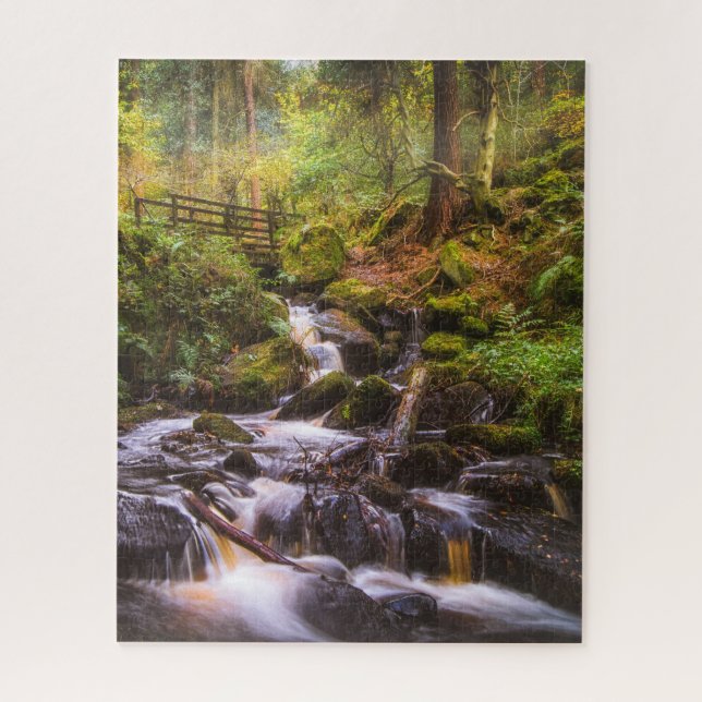 Gentle Waterfall Woodland Brook Puzzle (Vertikal)