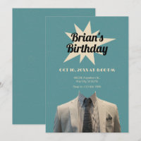 Gentleman Anzug Art Geburtstag