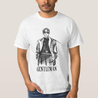 GENTLEMAN ATTITUDE SPAREN MÄNNER WEISSEN TSHIRT