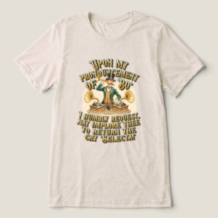 Gentleman-DJ ‘Bo' Selecta’ Steampunk-Party Tri-Blend Shirt