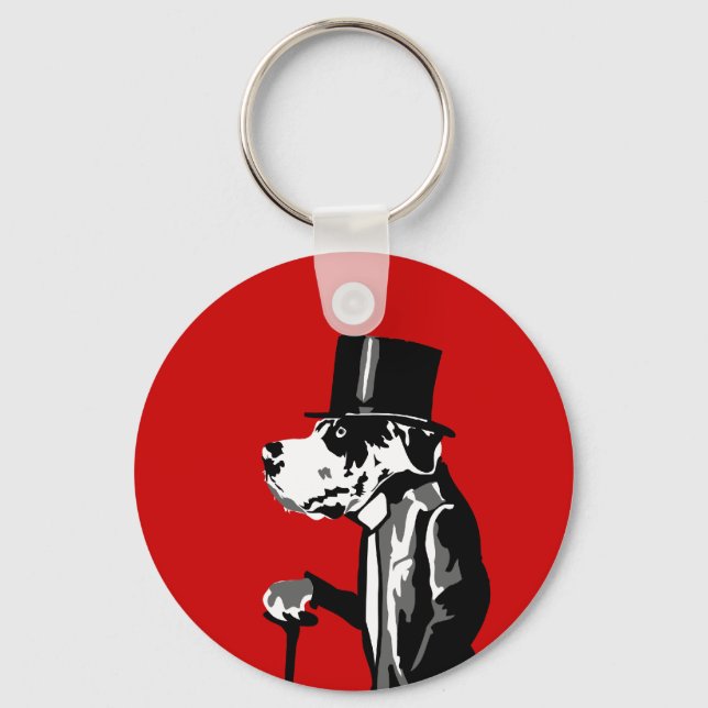 Gentleman Dog Schlüsselanhänger (Vorderseite)