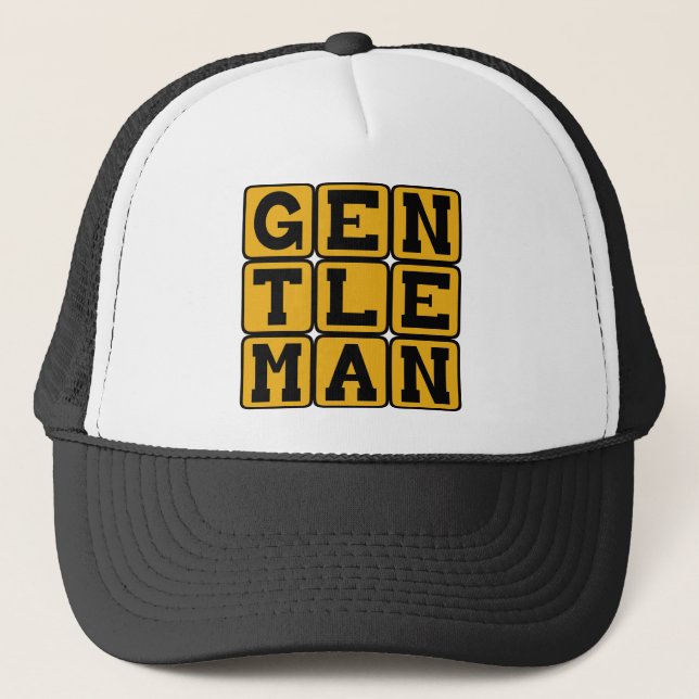 Gentleman, Erwachsener Truckerkappe (Vorderseite)