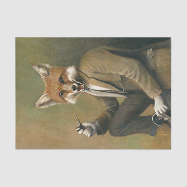 Gentleman Fox Tissue Seidenpapier (Vorderseite)