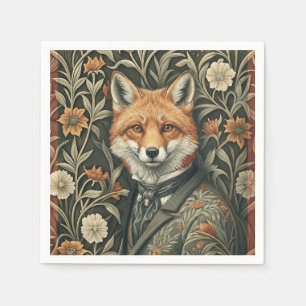 Gentleman Fuchs in Abendgarderobe Vintage Waldland Serviette