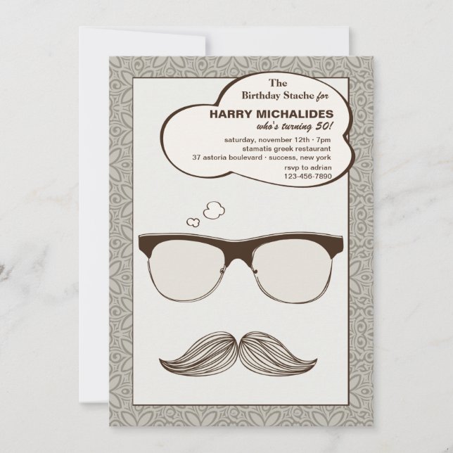 Gentleman Jim Einladung (Vorderseite)