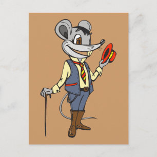 Gentleman Mouse Postkarte