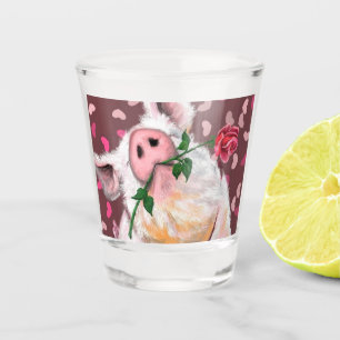 Gentleman Pig - Romantic - Funny Schnapsglas