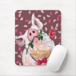 Gentleman Pig - Romantik - Funny Mousepad