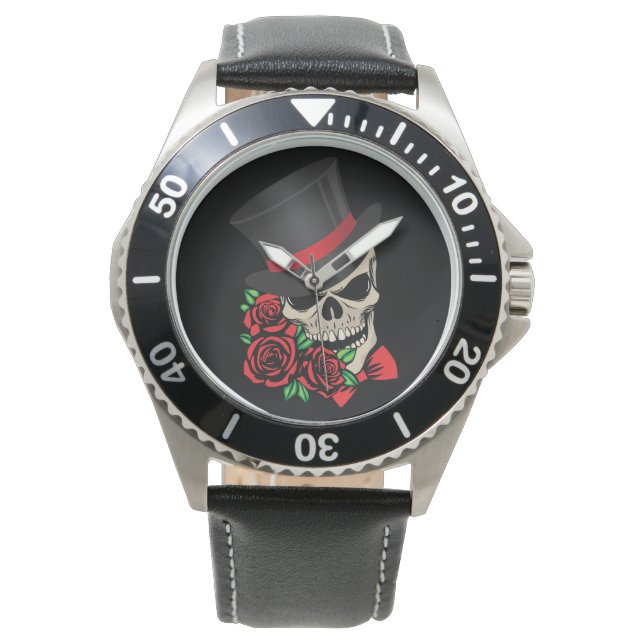 Gentleman Skull Armbanduhr (Vorderseite)
