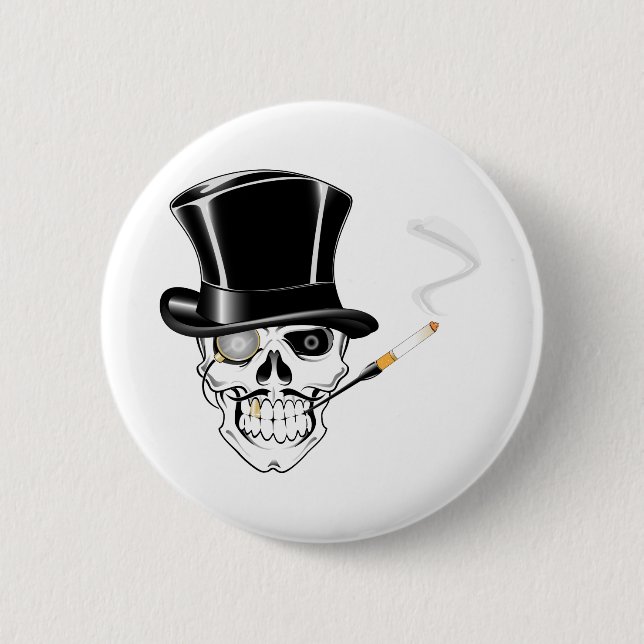 Gentleman Skull Button (Vorderseite)