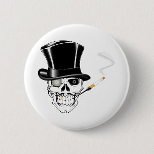 Gentleman Skull Button