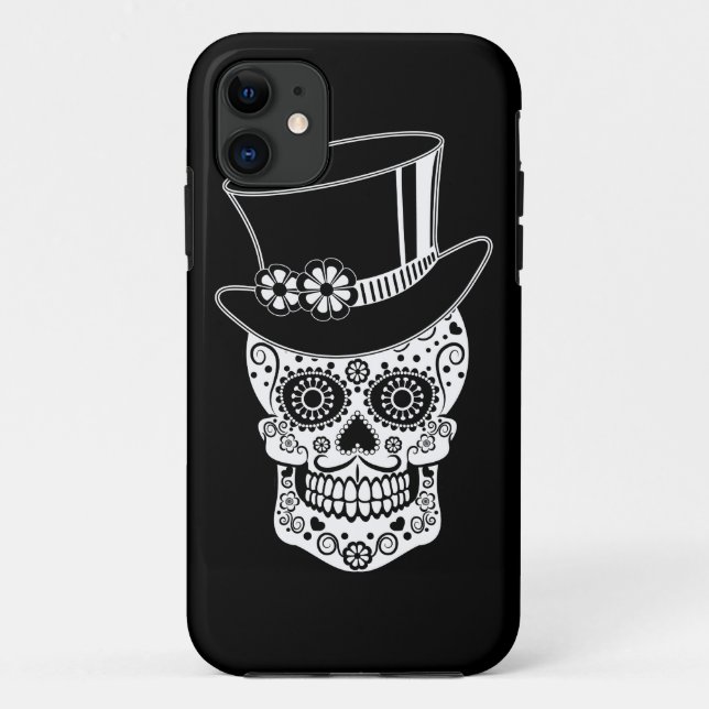 Gentleman Sugar Skull Case-Mate iPhone Hülle (Rückseite)