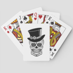 Gentleman Zucker-Schädel Spielkarten