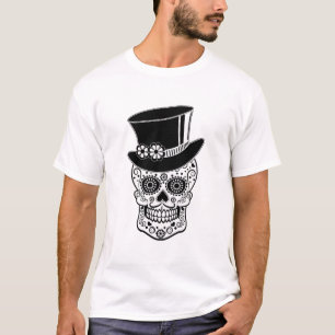Gentleman Zucker-Schädel T-Shirt
