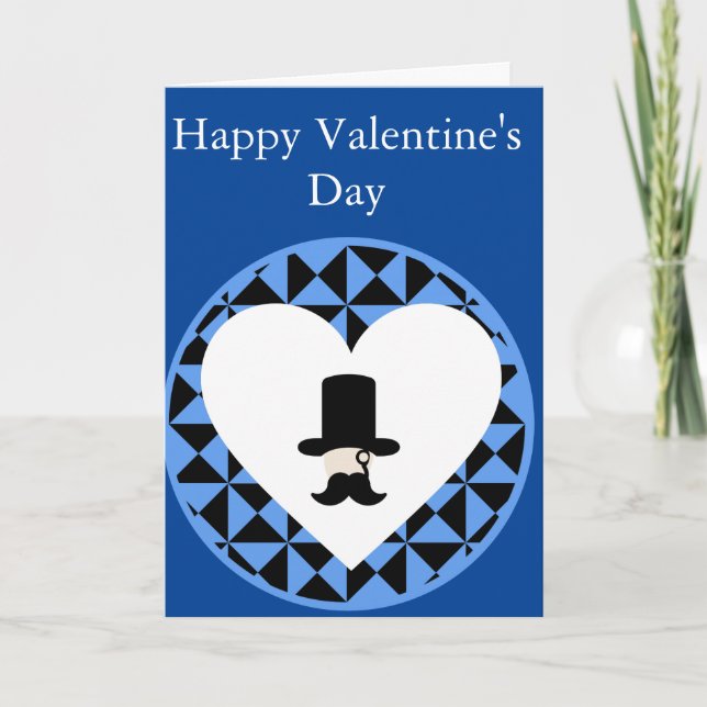 Gentleman's Valentine Day Card Feiertagskarte (Vorderseite)