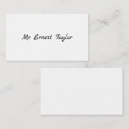 Gentleman's Viktorianische Calling Cards Telefonnummerkarte