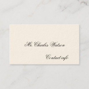 Gentleman's Viktorianische Calling Cards Telefonnummerkarte