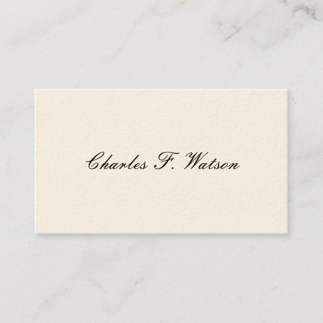 Gentleman's Viktorianische Calling Cards Telefonnummerkarte (Vorderseite)