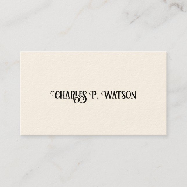 Gentleman's Viktorianische Calling Cards Telefonnummerkarte (Vorderseite)