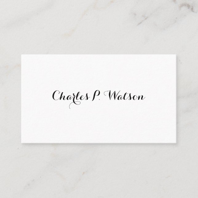 Gentleman's Viktorianische Calling Cards Telefonnummerkarte (Vorderseite)