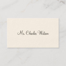 Gentleman's Viktorianische Calling Cards