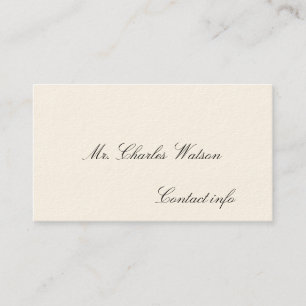 Gentleman's Viktorianische Calling Cards Telefonnummerkarte