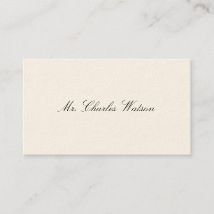 Gentleman's Viktorianische Calling Cards Telefonnummerkarte