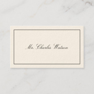 Gentleman's Viktorianische Calling Cards Telefonnummerkarte