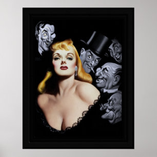 Gentlemen bevorzugen Blondes von Earle Kulp Bergey Poster