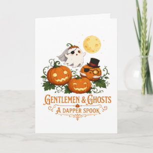 Gentlemen & Ghosts Halloween Karte