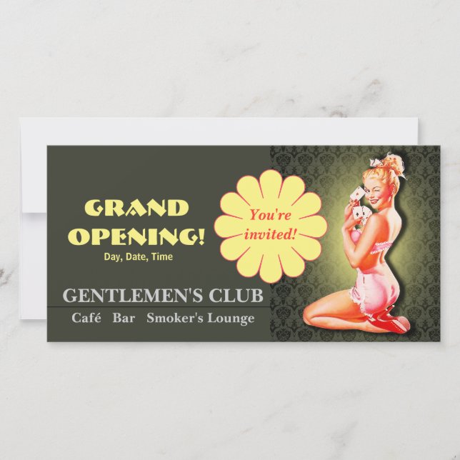 Gentlemen's Club - Card, Foto, Einladung (Vorderseite)