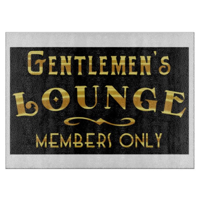 Gentlemen's Lounge Schneidebrett (Vorderseite)