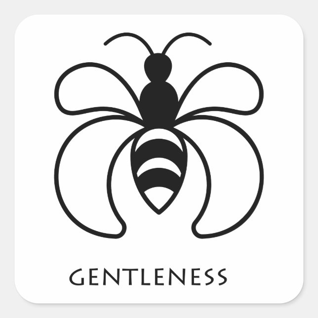 Gentleness (Fafanto) Adinkra Symbol Sticker (Vorderseite)