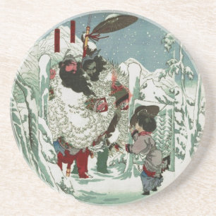 Gentoku besucht Komei im Schnee (2:3) Getränkeuntersetzer