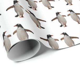 Gentoo Frenzy Wrapping Paper (Farbe auswählen) Geschenkpapier