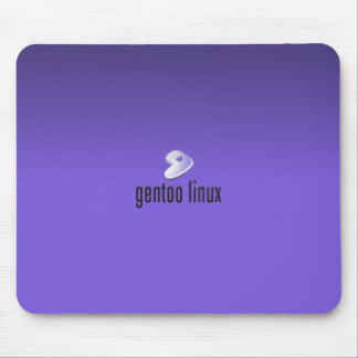 Gentoo Linux lila Mousepad
