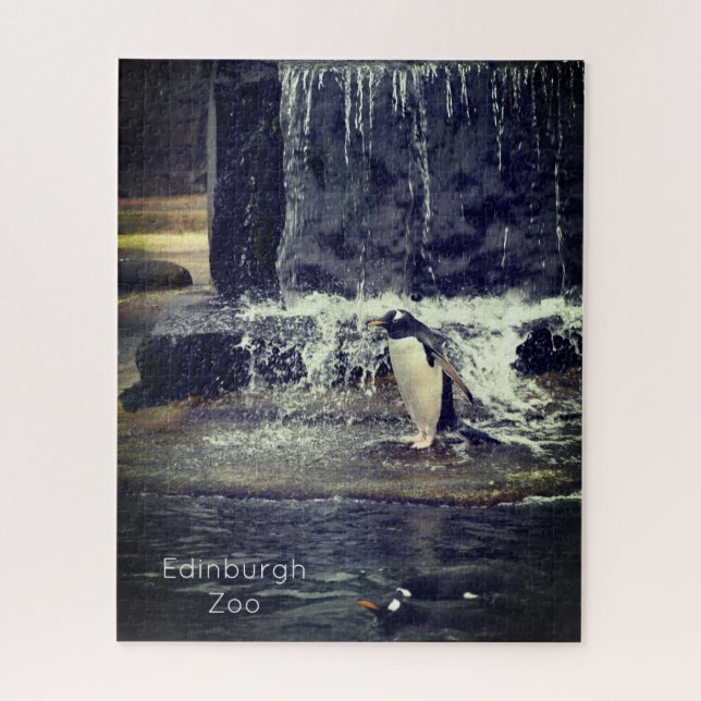 Gentoo Penguin & Friends Edinburgh Zoo Scotland Po Puzzle (Vertikal)