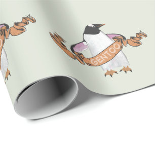 Gentoo penguin geschenkpapier