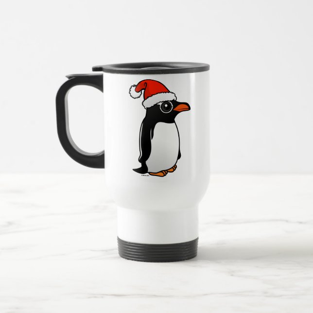 Gentoo Penguin Santa Reisebecher (Links)