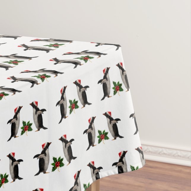 Gentoos und Holly Tablecloth (Farbe auswählen) Tischdecke (Beispiel)