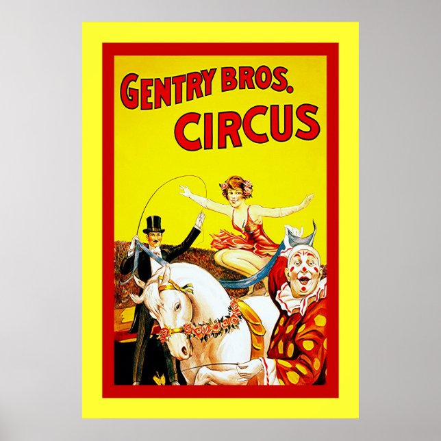 Gentry Bros Circus Poster (Vorne)
