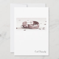 Gents Entwinned Rings - Zivile Partnerschaft Einla