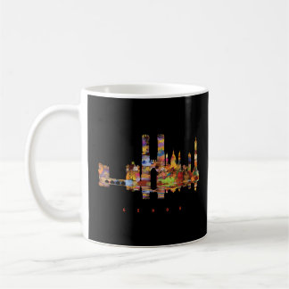 Genua Farbige Silhouette Kaffeetasse