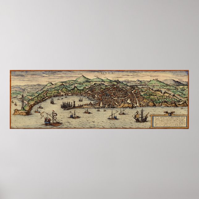 Genua Italien ca. 1560 Poster (Vorne)