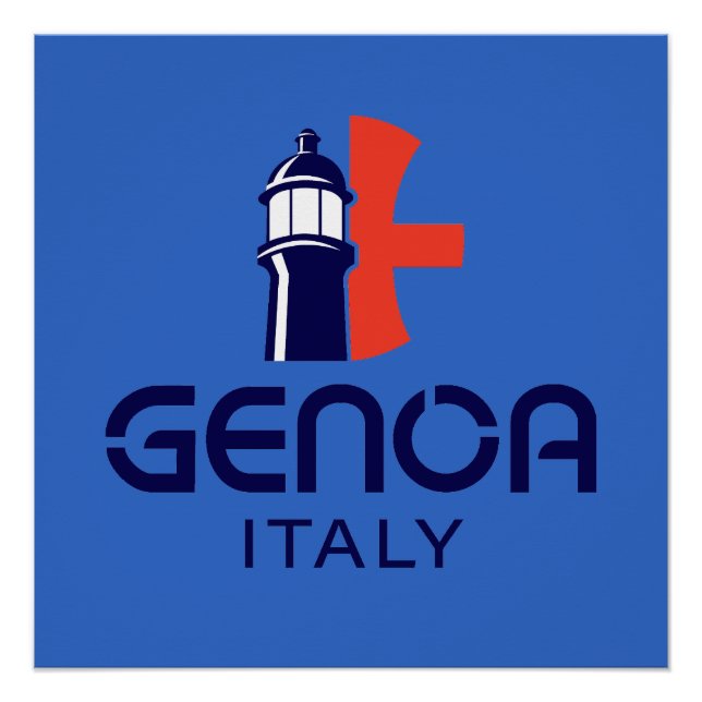 Genua Italien Europa Poster (Vorderseite)