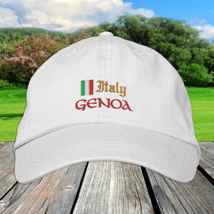 Genua & Italien Mode / Patrioten der italienischen Bestickte Baseballkappe