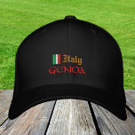 Genua & Italien Mode / Patrioten der italienischen Bestickte Baseballkappe<br><div class="desc">Stickereihats: Italien & Genua,  Italienische Fahne Fashion Baseball / LKWer Hüte für italienische Patrioten - Liebe mein Land,  Reisen,  Urlaub / Sportfans</div>